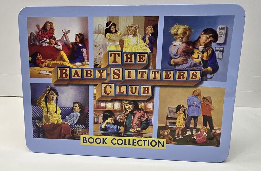 The Baby-Sitters Club Book Set 1-6 Original Covers Collectible Tin Case